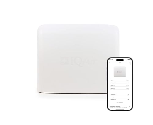 Miniatura 16 de IQAir Monitor de calidad del aire interior, diseño suizo, grado profesional, detecta PM2.5, CO2, ICA, temperatura, humedad, calidad del aire