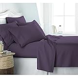 Reliable Bedding Hotel Collection Bed Sheet Set - Deep Pockets, Wrinkle and Fade Resistant, Hypoallergenic Sheet and Pillow Case Set - (Queen, White)