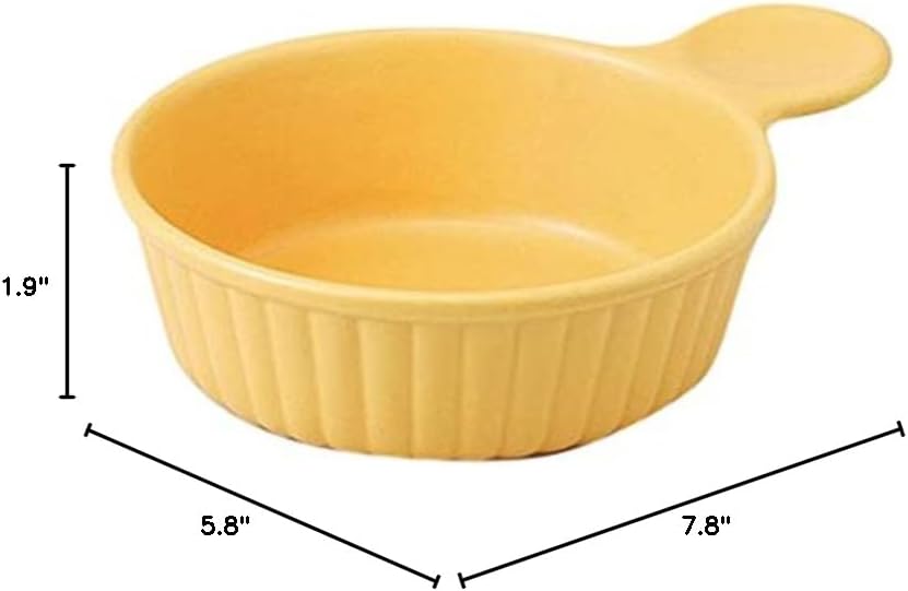 Set of 5 Canary Single Handle Gratin 7.8 x 5.8 x 1.9 inches (19.8 x 14.8 x 4.8 cm), 12.8 fl oz (520 cc), 12.0 oz (353 g), Oven Wear, Hotel, Restaurant, Cafe, Western Tableware, Restaurant, Commercial Use,