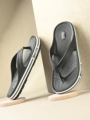 Image of Men's Comfort Flip Flops with Cushioned EVA Sole | Lightweight Anti-Slip Everyday Wear Slippers for Walking, Home, Outdoor & Casual Use