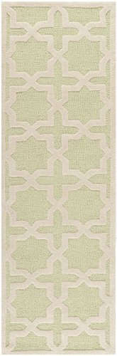Tapete corredor de lana cambridge 2'6" x 6' verde claro miniatura 2