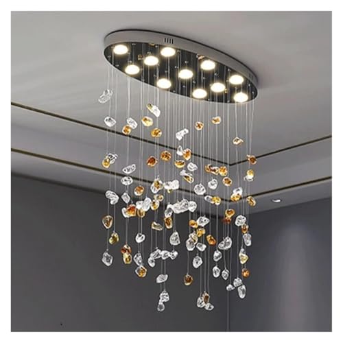 LED Crystal Black/MulticolorCeiling Chandelier Lobby Restaurant Corridor Creative Hotel Engineering