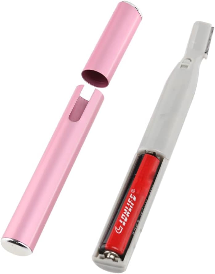 VICASKY Women Electric Eyebrow Trimmer Razor Pink Gentle Hair Removal for Face Body Durable Includes Trimmer Eyebrow Comb for Makeup Application