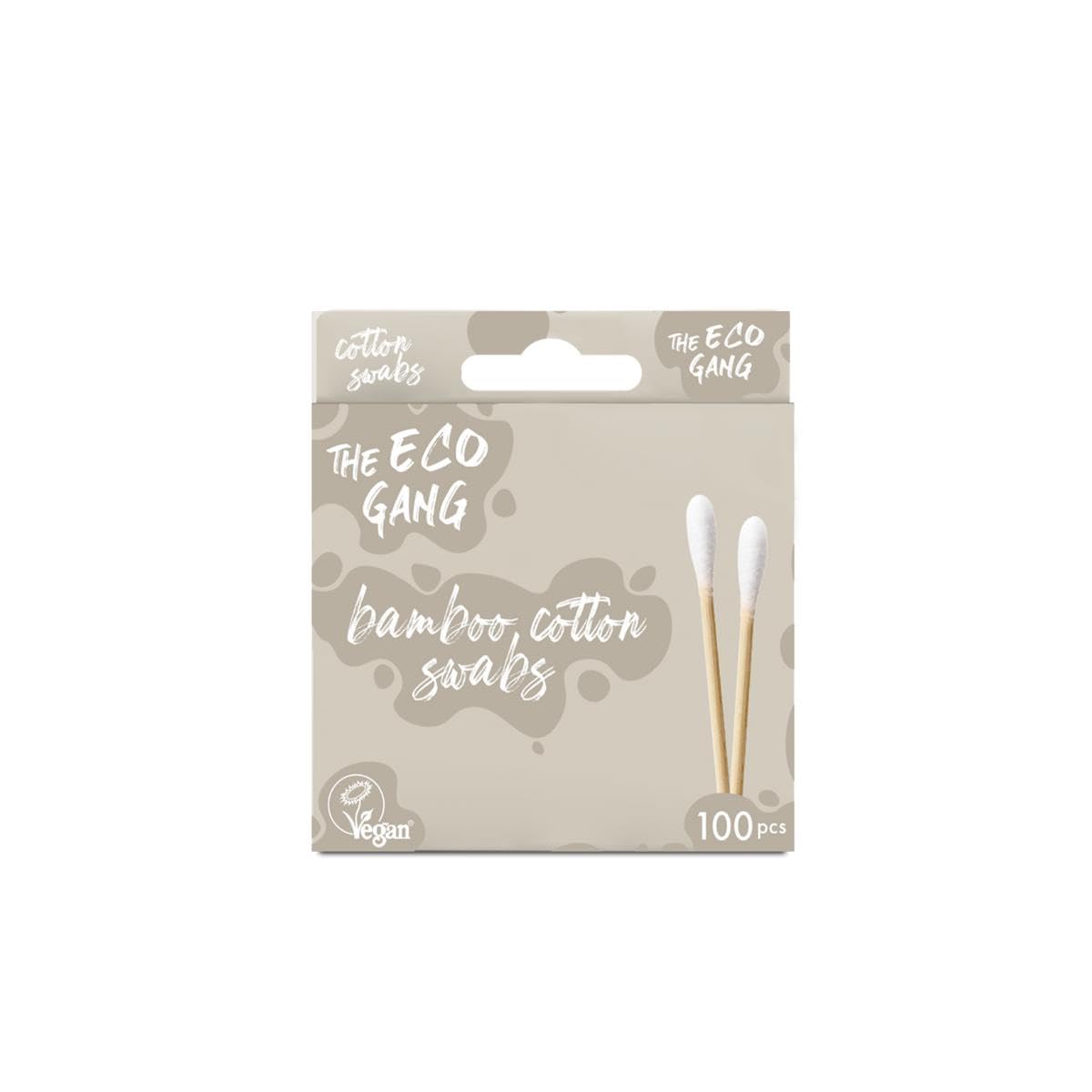 THE HUMBLE CO. THE ECO GANG COTTON SWABS 100-PCS WHITE BAMBU KULAK ÇUBUĞU 100LÜ