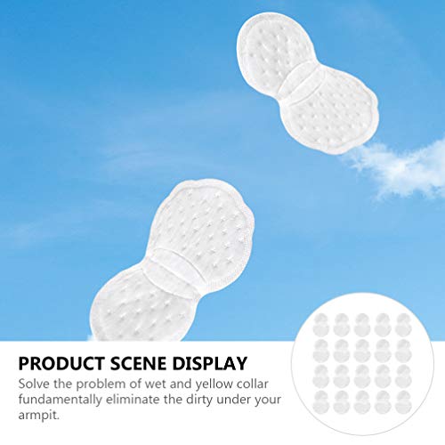 Healifty 20 folhas de almofadas de axila para suor de axila sem suor Proteção de axila Protetores de