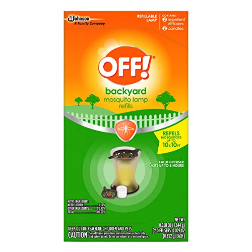 Off! Backyard Mosquito Repellent Lamp Refills, Contains Two Candle Diffuser Refills, (Pack Of 2) #TOP1