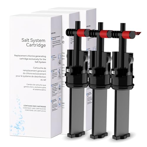 Hupsjer Salt System Cartridge Replacement - Water Treatment Replacement Cartridge for Spas & Hot Tubs Hot Tub Salt Cartridge for Hot Spring Highlife Limelight Up to 4 Months Each 3Pack