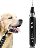 InFanso Dog Plaque Remover Ultrasonic Pet Teeth Cleaning Products, Tartar Removal with LED Light, 5 Modes, Smart & Lightweight for Dogs & Cats, Rechargeable, Black