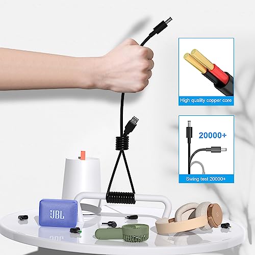 image for IBERLS USB to DC 5V Power Cable, Universal 5.5 x 2.1mm Charging Cord C