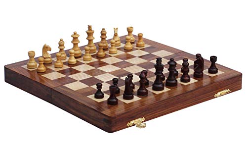 Juego de Ajedrez de Viaje Magnético de Madera Clásico miniatura 2