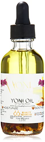 Natural Yoni Oil, Mint Fresh Feminine Care Oil, Reduces Odor, Restores pH Balance, Natural Body Care Oil with Tea Tree, Chamomile, Mint Extract &amp; More, USA-Made Hygiene Products for Women, 2.2 oz