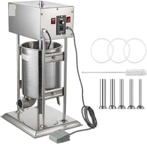 Riempitrice automatica elettrica della salsiccia, elettrodomestico della cucina dell'acciaio inossidabile 10L per uso domestico veloce ed efficiente