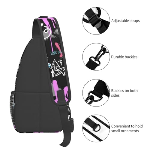 Unisex Chest Bags Crossbody Sling Backpack Travel Hiking Daypack Crossbody Bag For Men4
