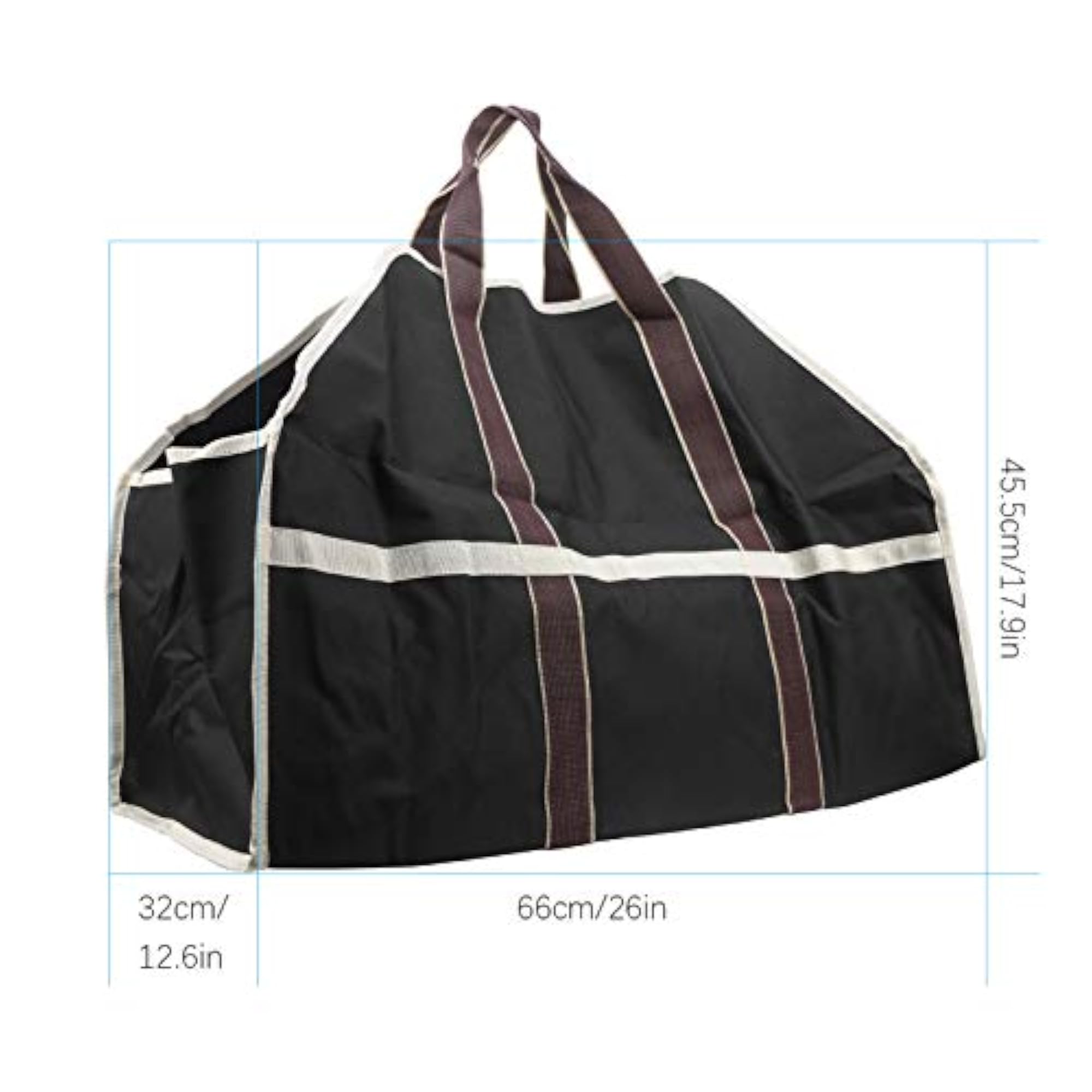 Log Tote Bag with Handles for Firewood Carrier
