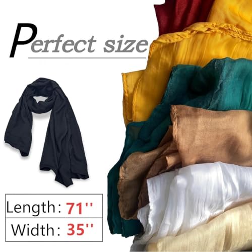 Image of Cotton Linen Blend Fashion Scarf, travel scarf,Soft Breathable Fabric, Multiple Colors