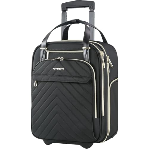 VANKEAN 16-inch Underseat Carry-On Suitcase with Wheels
