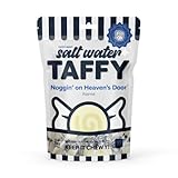 Taffy Shop Noggin' On Heavens Door, Eggnog Salt Water Taffy – Gourmet Soft Chewy Candy, Bulk Sweet Snack, Fresh Gift & Gluten-Free, 30 Individually Wrapped Pieces (7oz)