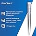 MICROLIT - Micropipette Pipette Tips, Low-Retention and Clean-Release Hydrophobic Transfer Pipette Tips, Universal Fit Nonpyrogenic 1000 ul Plastic Pipette Tips, 480-Count, 1 Pack of 5 Racks