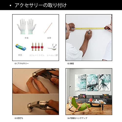 Amazon.co.jp: アートパネル 抽象 3枚セット飾り絵 抽象画 ポスター