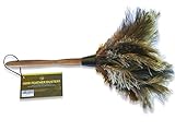 50cm 20'' Premium Quality Genuine Ostrich Feather Duster – Attracts Dust Particles - Thick Soft Feathers - Durable Ergonomic Wooden Handle – Easy Efficient Dusting - 100% Money Back - Image 2
