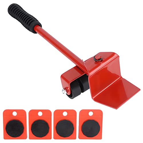 Retoo Möbel Transportroller Set, 4 Möbelroller & 1 Lastenheber, Möbel Gleitsystem mit Lastenheber, Möbelheber mit Möbelroller, Möbeltransportrollen, Transportroller Set, Möbelrollen, Umzugshelfer