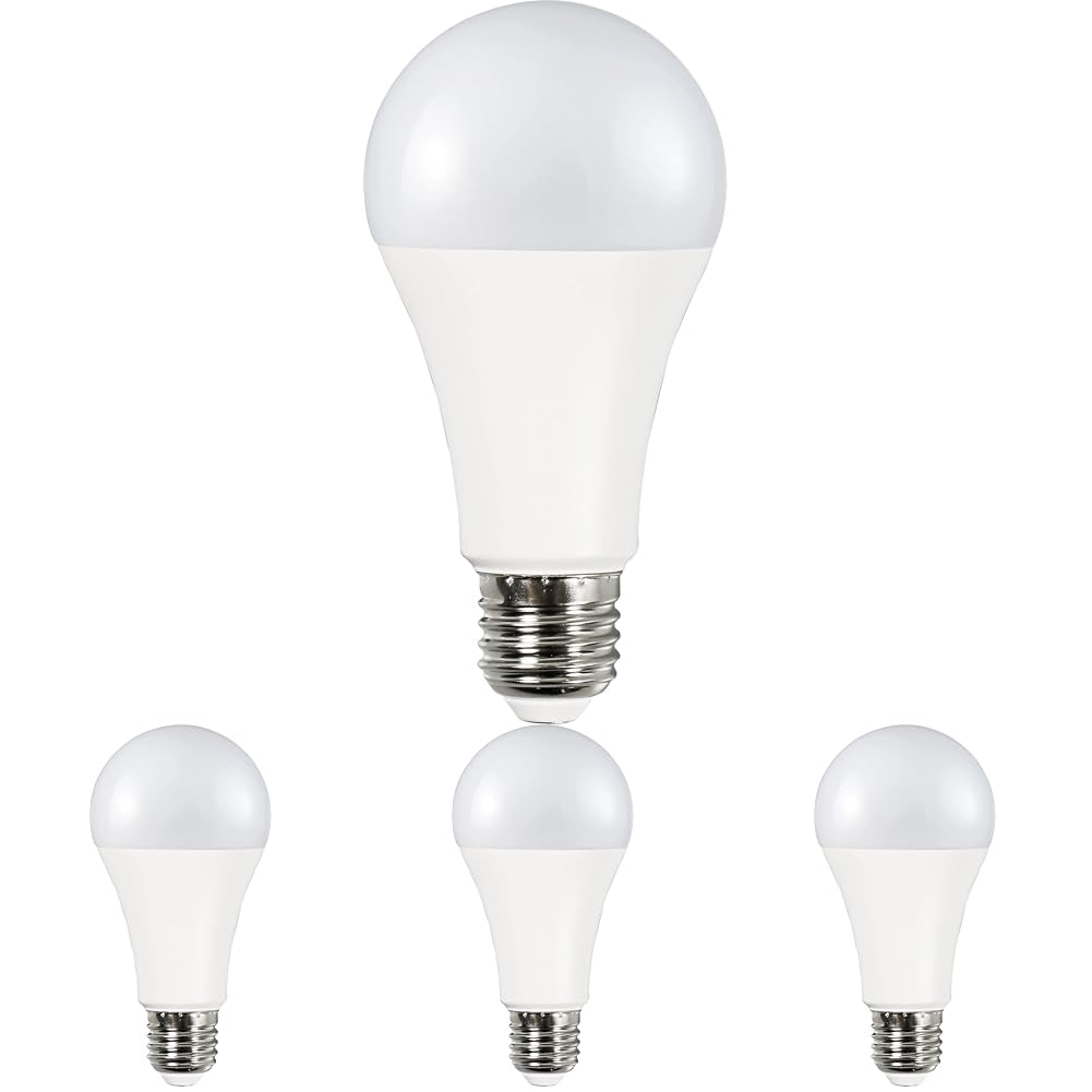 Müller-Licht Essentials LED A65 Lampe Birnenform E27, neutralweißes Licht (4000K), 13W ersetzt 100W, nicht dimmbar, 25000h Lebensdauer, Klar (Packung mit 4)