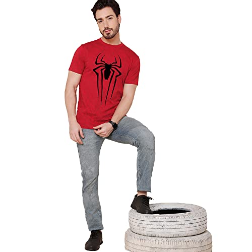 Image of Free Authority Spiderman Printed Half Sleeve Tshirt for Men