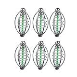 BESPORTBLE 6 Stücke Futterkorb Angeln Köder Käfig Feederkorb Metall Käfig Form Futterspirale Angelzubehör Feeder Korb für Fischteich Karpfenangeln Zubehör