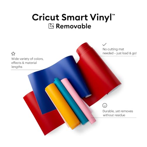 Image of Cricut Smart Removable Vinyl, White (13in x 12ft)