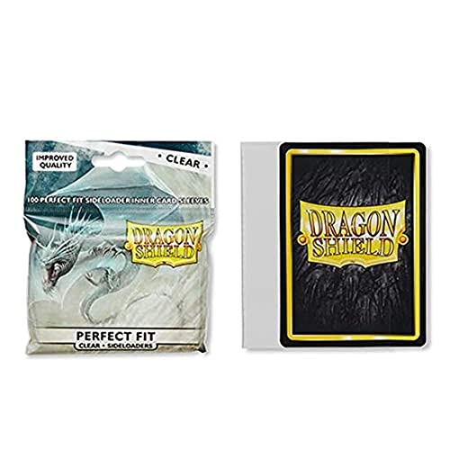 Image of Dragon Shield Inner Sleeve Sideloader Clear Standard Size 100 ct Card Sleeves Individual Pack