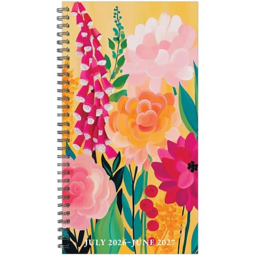 Planificador académico 2027 Wild Garden Glow con diseño floral premium y vista semanal