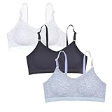 Liowosoftan Big Girls Bras for Teen Girl Wireless Molded Padded Juniors Training Bras 34A 12-14 Years Old