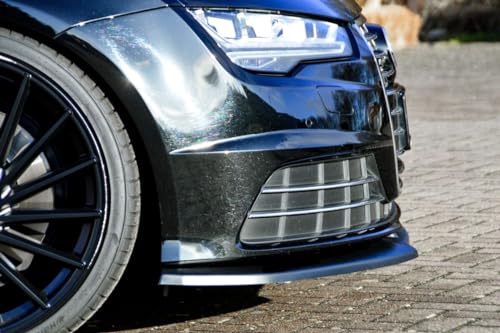 Aileron de pare-chocs avant Audi A7 C7 4G noir mat pour modèles 2014 à 2018