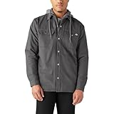 Picture of Dickies Fleece Hooded Duck Shirt Jacket with DWR, SLATE, 2T