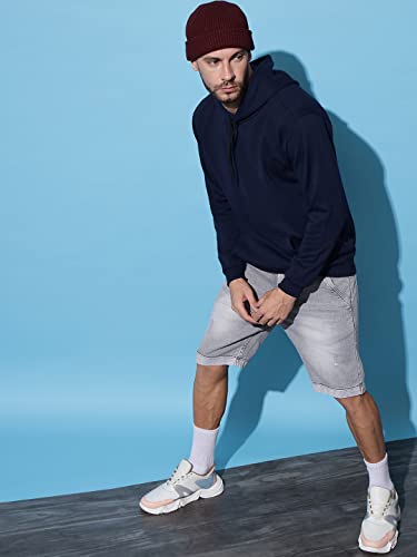 Image of Men's Cotton Blend Hooded Sweatshirt