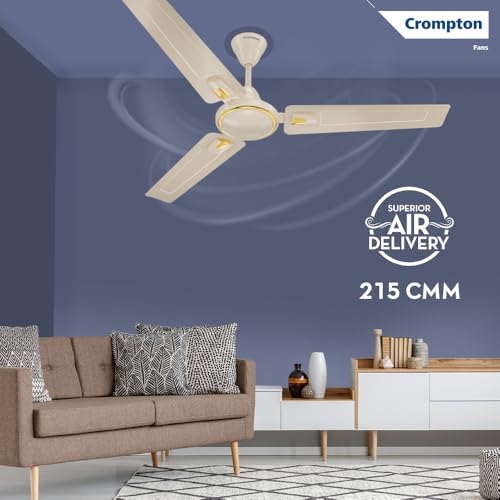 Image of Crompton SUREBREEZE HILL BRIZ NEO 1200 mm (48 inch) Ceiling Fan (Ivory) Star rated energy efficient fans