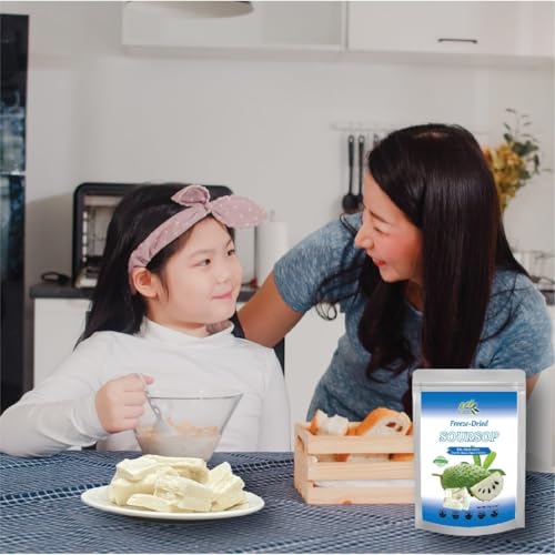 Image of CHAVI Freeze Dried Soursop Fruit | 4 oz | Pack of 2 x 2 Oz | Healthy 1 Ingredient Superfood | No Added Sugars or Preservatives | Non-GMO, Vegan, Gluten-Free