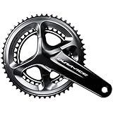 SHIMANO Unisex – Erwachsene Dura-ace Kurbel & -garnituren, Schwarz/Anthrazit, 36/52 Zähne