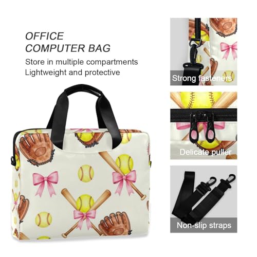 Maletín para portátil 15.6 pulg beige con correa y asa miniatura 6