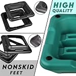 Yes4All 16"x16" Adjustable High Step Aerobic Platform with 4 Risers, Height-Adjustable 4"-6''-8''-10''-12" Step Aerobics Platform for Home Gym Exercise Fitness Workout - Image 3