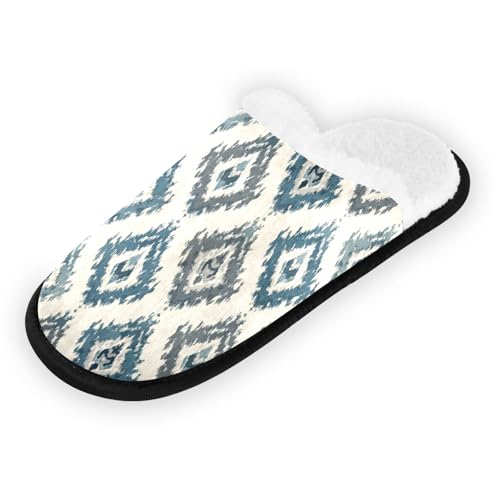 Bohemian Green Slippers For Women Men Soft Memory Foam Non-Slip Design Winter Indoor House Shoes Travel Slipper2