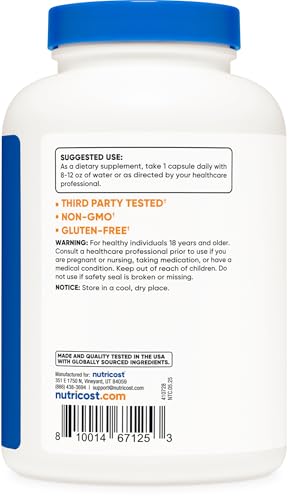 Image of Nutricost L-Arginine L-Citrulline Complex 750mg, 240 Capsules (2 Bottles)