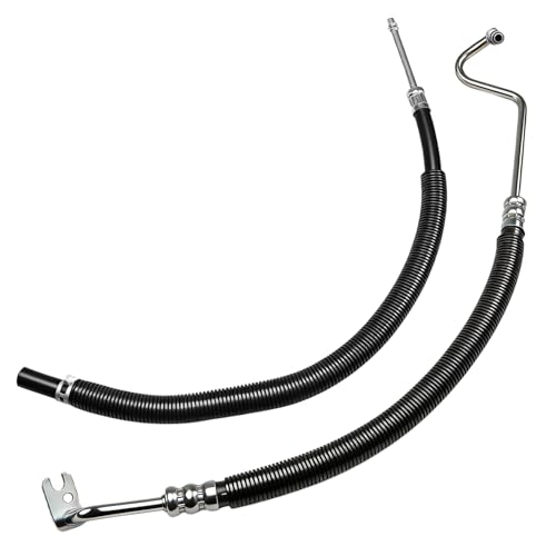 KPALAG Power Steering Pressure & Return Hose Line Assembly Power Steering Hose Pressure Line Compatible with Cadillac Escalade GMC Yukon Chevrolet Tahoe Silverado 1500 Replace#: 15812564 15812565