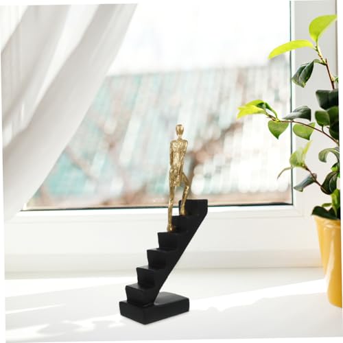 Statue en résine noire objet décoration intérieure design moderne - 6