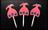 troll cupcake toppers, troll birthday, princess poppy cupcake, troll cupcakes, troll hair toppers, cupcake toppers, troll birthday decor, troll party decorations, glitter troll cupcake topper