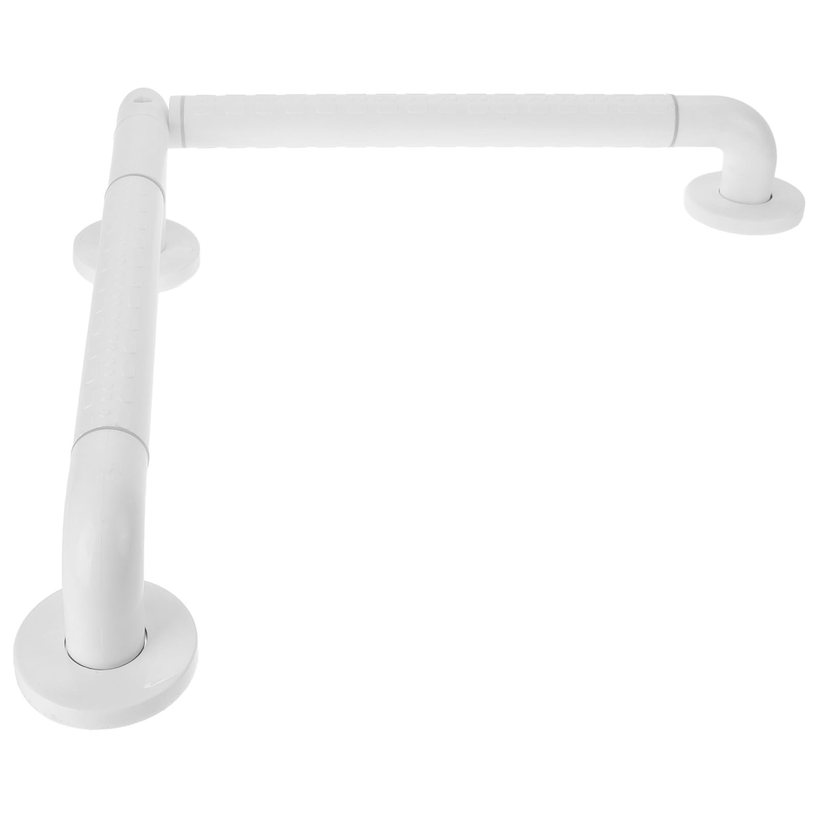Barra de Apoyo Antideslizante para Baño y Ducha, 48x48 Cm, Acero Inoxidable, Manija Giratoria Multifuncional, Soporte Seguro para Inodoro y Baño, Accesorio de Seguridad para Personas Mayores