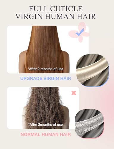 Image of DOORES Invisible Tape in Hair Extensions Human Hair, 22 inch #16 /22