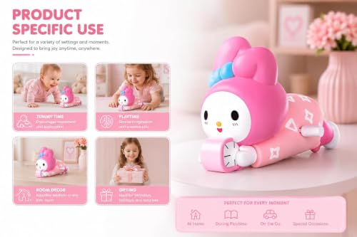 Image of Wind-Up Crawling Toy for Kids, Key-Operated Mechanical Moving Cartoon Character, Battery-Free Action Figure for Indoor Play, Return Gifts and Party Favors, Multicolor, Pack of 1, Key Toy 1