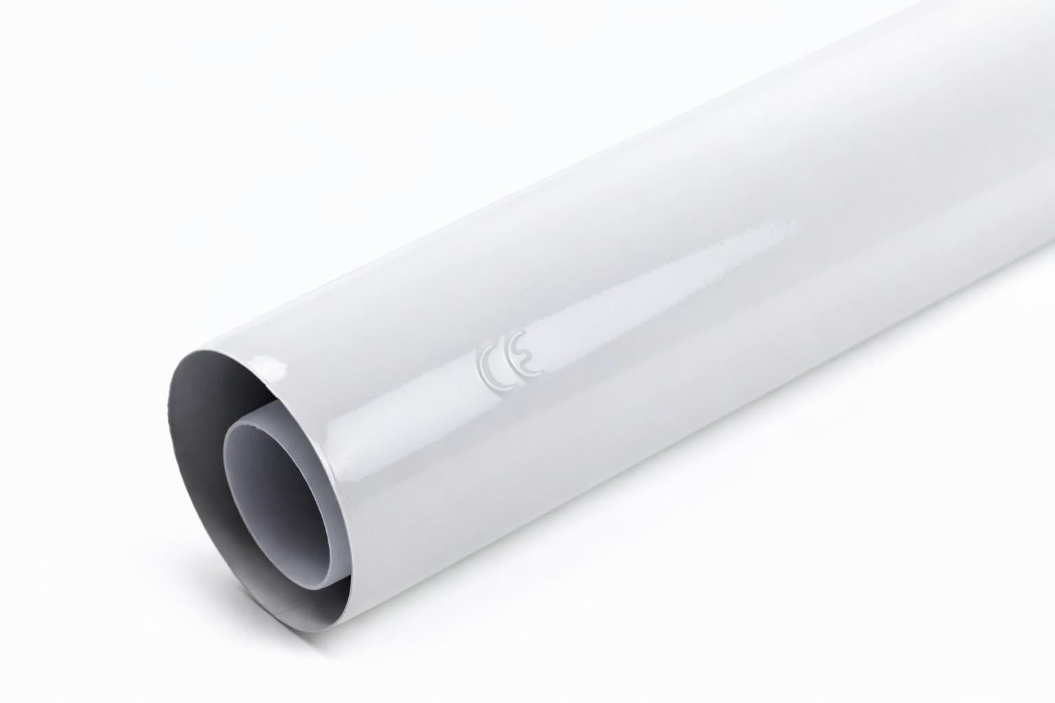 1000mm Konzentrische Luft-/Abgasrohr Ø 80/125 mm, Innen Kunststoff PP/Außenrohr aus verzinktem Stahl weiß lackiert. DN80/125 Abgas-Rohr Abgassystem Brennwert,