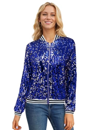 ジャケット・アウター vintage sequin jacket s.Oliver MIT PAILLETTEN - Bomberjacke - dunkelgrau/anthrazit - Zalando